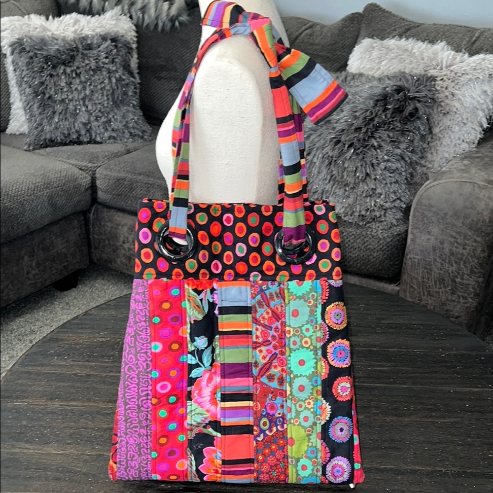 Colorful Boho Patchwork Tote Bag